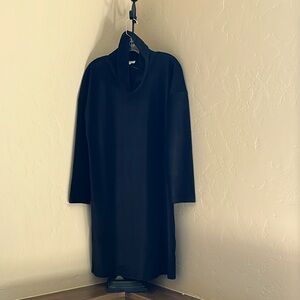 Dress in Black Faille Velour